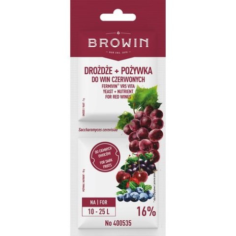 Drożdże + pożywka - wina czerwone Drożdże + pożywka - wina czerwone