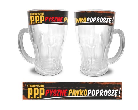 Kufel 480ml PYSZNE PIWKO POPROSZĘ Kufel 480ml PYSZNE PIWKO POPROSZĘ