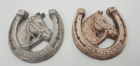 Podkowa gipsowa 10,5X11cm NA SZCZĘŚCIE Podkowa gipsowa 10,5X11cm NA SZCZĘŚCIE