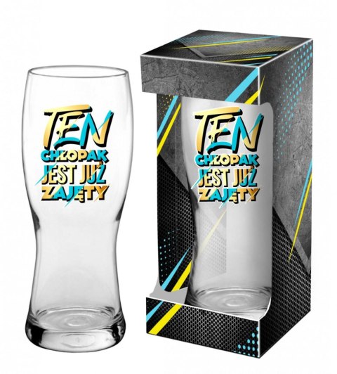 Szklanka do piwa Koblenz 500ml TEN CHŁOPAK JEST JUŻ ZAJĘTY Szklanka do piwa Koblenz 500ml TEN CHŁOPAK JEST JUŻ ZAJĘTY