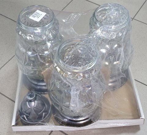 Znicz 3szt TĘCZA 37cm 5002 Znicz 3szt TĘCZA 37cm 5002