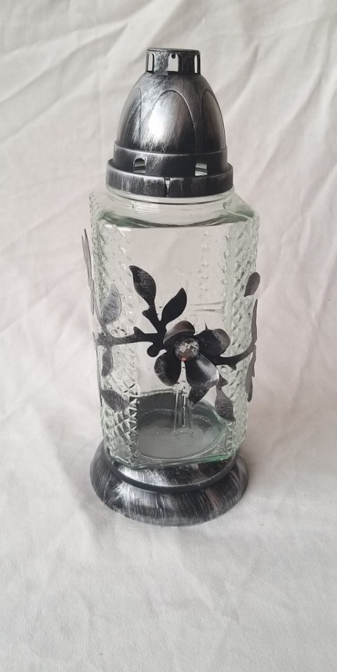 Znicz kwadrat mały metal 6szt 5014 Znicz kwadrat mały metal 6szt 5014