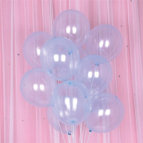 Balon niebieski transparentny 10cali 12szt 400367 Balon niebieski transparentny 10cali 12szt 400367