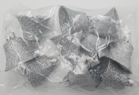 Bombki dzwonki brokat 10szt Bombki dzwonki brokat 10szt