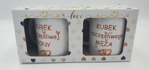 Komplet 2 kubków ŻONA / MĄŻ SZCZĘŚLIWI Komplet 2 kubków ŻONA / MĄŻ SZCZĘŚLIWI