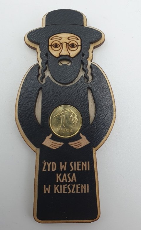 Magnes na lodówkę 10x15cm ŻYD NA KASĘ 129 Magnes na lodówkę 10x15cm ŻYD NA KASĘ 129