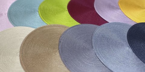 Mata 12szt stołowa okrągła ratan 38 cm Mata 12szt stołowa okrągła ratan 38 cm