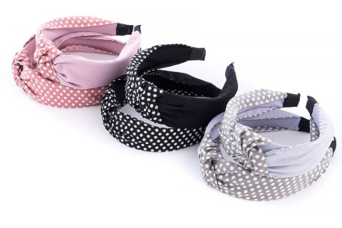Opaska do włosów 12szt turban groszki B-2065 Opaska do włosów 12szt turban groszki B-2065