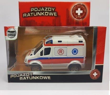 Auto metalowe Mercedes POGOTOWIE 1:50 | B-261 Auto metalowe Mercedes POGOTOWIE 1:50 | B-261