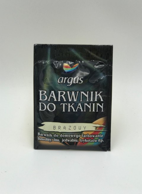 Barwnik do tkanin bez gotowania brązowy 15g Barwnik do tkanin bez gotowania brązowy 15g