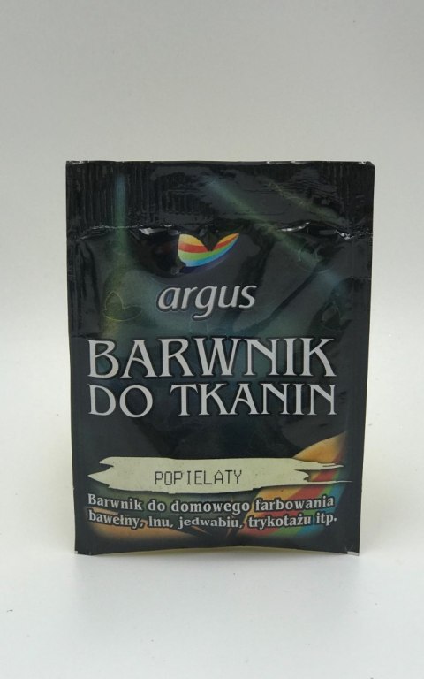 Barwnik do tkanin bez gotowania popielaty 15g Barwnik do tkanin bez gotowania popielaty 15g