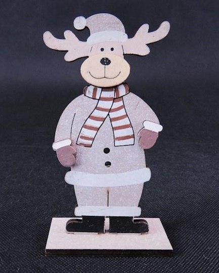 Renifer drewniany figurka wys. 14cm | 484018 Renifer drewniany figurka wys. 14cm | 484018