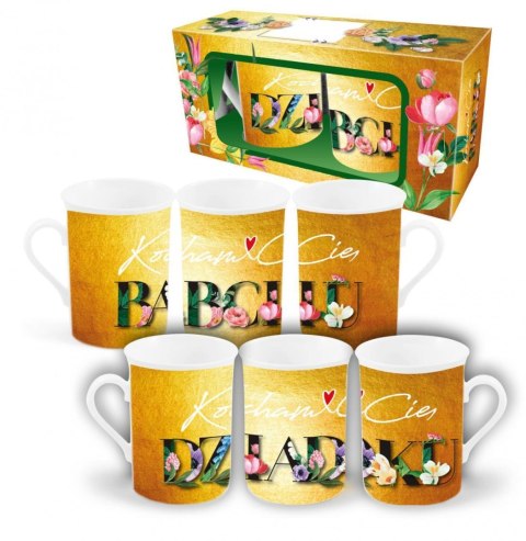 Zestaw 2 kubków NBC wysokich 290ml - Kocham Cię Babciu, Kocham Cię Dziadku Zestaw 2 kubków NBC wysokich 290ml - Kocham Cię Babciu, Kocham Cię Dziadku