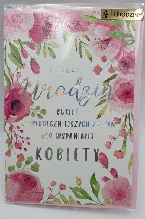Karnet URODZINY DLA WSPANIAŁEJ KOBIETY Karnet URODZINY DLA WSPANIAŁEJ KOBIETY