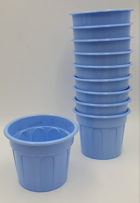 Osłonka / doniczka 10szt. CARO 11cm jasnoniebieska Osłonka / doniczka 10szt. CARO 11cm jasnoniebieska