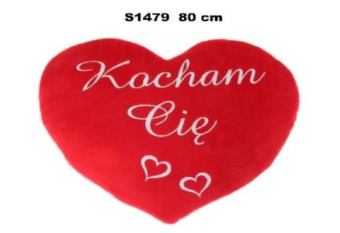 Serce pluszowe 80cm "Kocham Cię" S1479 Serce pluszowe 80cm "Kocham Cię" S1479