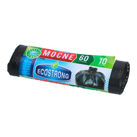 Worki na śmieci z taśmą ściągającą 60l 10szt. Worki na śmieci z taśmą ściągającą 60l 10szt.