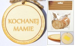 Zawieszka drewniana lub do przyklejenia z tekstem 