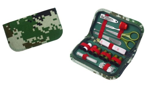 Zestaw krawiecki + manicure 2w1 NIEZBĘDNIK KAŻDEGO DOMU w etui na suwak survival 14x8x3 cm NT3734 Zestaw krawiecki + manicure 2w1 NIEZBĘDNIK KAŻDEGO DOMU w etui na suwak survival 14x8x3 cm NT3734