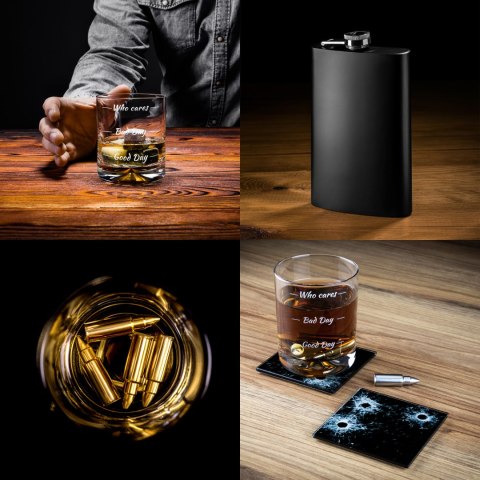 Zestaw Whisky Gitara Who cares kawalerski urodziny Zestaw Whisky Gitara Who cares kawalerski urodziny