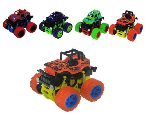 Auto na dużych kołach 9cm z napędem | H13015 12szt Auto na dużych kołach 9cm z napędem | H13015 12szt