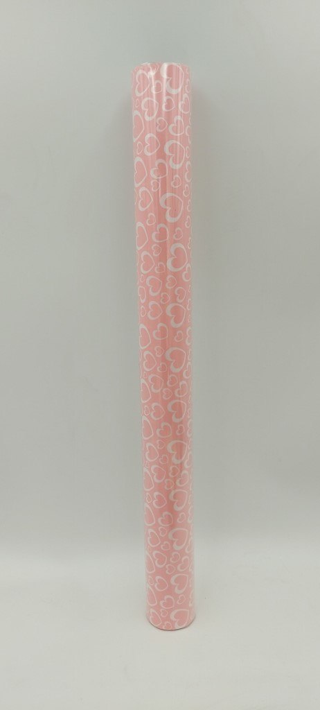 Folia papier do prezentów 50cm JASNY RÓŻ 7162 Folia papier do prezentów 50cm JASNY RÓŻ 7162