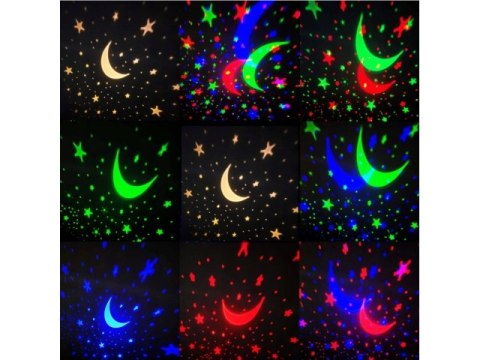 Lampka nocna żarówka projektor gwiazd nieba star Lampka nocna żarówka projektor gwiazd nieba star