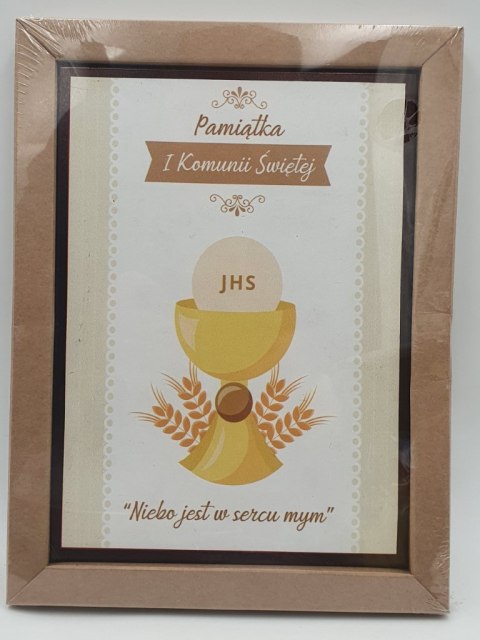 Obraz 18x25cm PAMIĄTKA I KOMUNII ŚWIĘTEJ Obraz 18x25cm PAMIĄTKA I KOMUNII ŚWIĘTEJ
