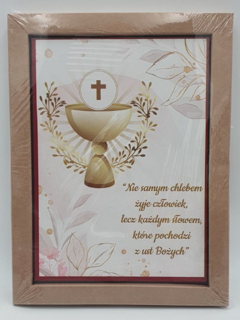 Obraz 18x25cm PAMIĄTKA I KOMUNII ŚWIĘTEJ Obraz 18x25cm PAMIĄTKA I KOMUNII ŚWIĘTEJ