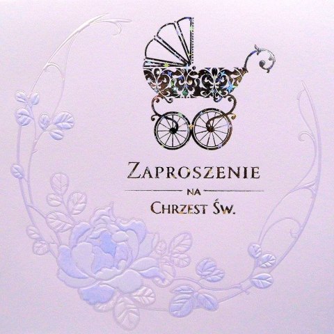Zaproszenie na Chrzest Św. 10szt. KW LUX Zaproszenie na Chrzest Św. 10szt. KW LUX