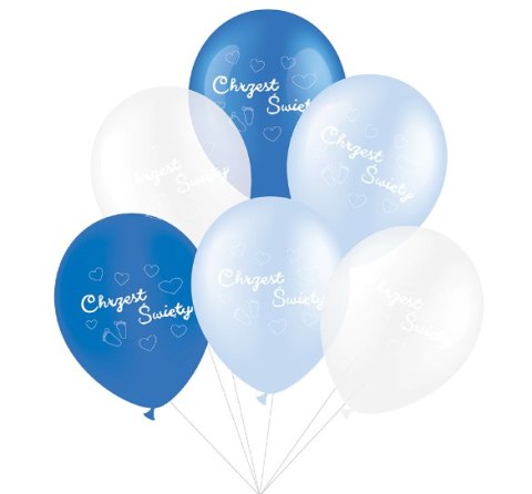 Balony na Chrzest 12' 6szt. niebieskie Balony na Chrzest 12' 6szt. niebieskie