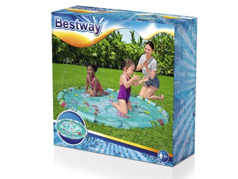 Dmuchany brodzik z fontanną basenik mata 165 cm Bestway 52487 Dmuchany brodzik z fontanną basenik mata 165 cm Bestway 52487