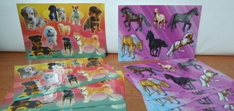 Naklejki 25szt PSY/KONIE D Naklejki 25szt PSY/KONIE D
