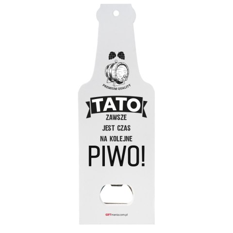 Otwieracz drewniany "TATO ZAWSZE JEST CZAS NA KOLEJNE PIWO ".,7x19,5x0,8 cm DIL-PH-T 6845-5-T-03 Otwieracz drewniany "TATO ZAWSZE JEST CZAS NA KOLEJNE PIWO ".,7x19,5x0,8 cm DIL-PH-T 6845-5-T-03