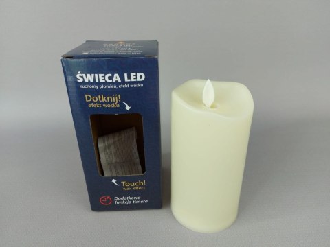 Świeca 4szt led z ruchomym płomieniem ecru 150 x 75 mm Świeca 4szt led z ruchomym płomieniem ecru 150 x 75 mm