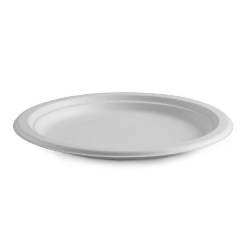 Talerz z trzciny cukrowej pulpa bio fi - 23 cm biały 12 szt. Talerz z trzciny cukrowej pulpa bio fi - 23 cm biały 12 szt.