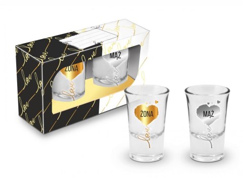 Zestaw 2 kieliszków Junior35ml - LOVE Zestaw 2 kieliszków Junior35ml - LOVE