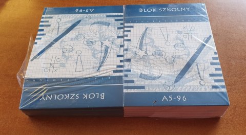 Blok szkolny A5 96 kartek kratka 10szt. Blok szkolny A5 96 kartek kratka 10szt.