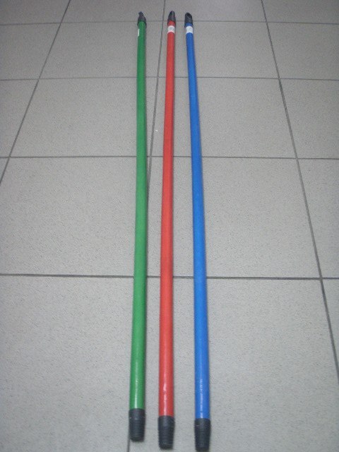 Kij metalowy z gwintem czerwony110cm Kij metalowy z gwintem czerwony110cm