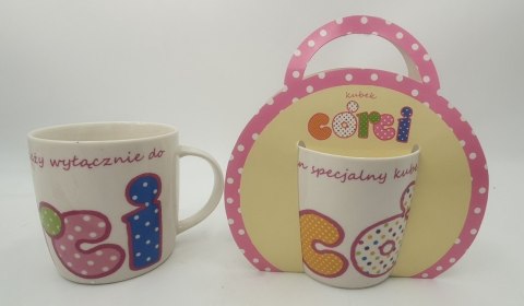 Kubek ceramiczny w ozdobnym opakowaniu - Córci Kubek ceramiczny w ozdobnym opakowaniu - Córci