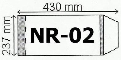 Okładka B5 50szt. wys.237mm x szer.430mm | 0233 Okładka B5 50szt. wys.237mm x szer.430mm | 0233