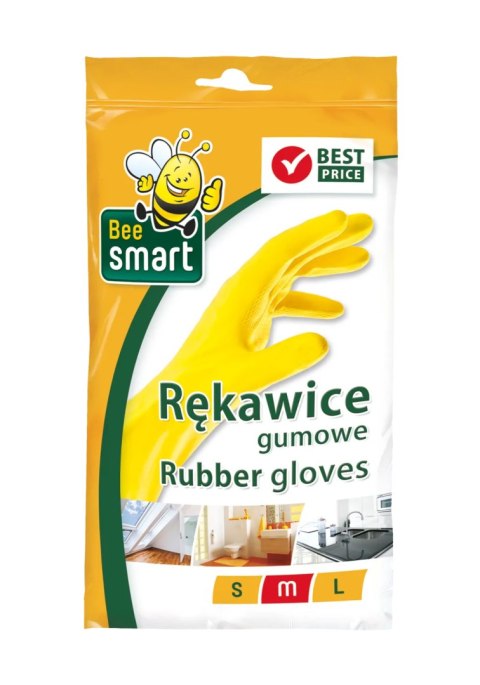 Rękawice gumowe żółte Bee Smart "M" Rękawice gumowe żółte Bee Smart "M"