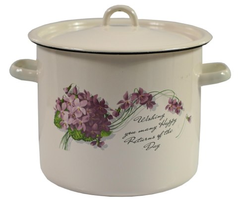 Garnek emaliowany z pokrywką 7l / 22cm VIOLA Garnek emaliowany z pokrywką 7l / 22cm VIOLA