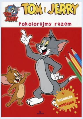 Książeczka kolorowanka + naklejki TOM I JERRY Książeczka kolorowanka + naklejki TOM I JERRY
