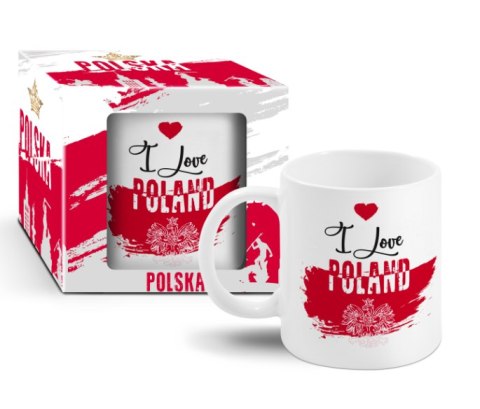 Kubek Boss 300ml Polska I love Poland Kubek Boss 300ml Polska I love Poland