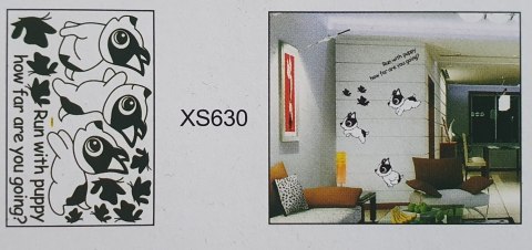Naklejki na ścianę piankowe PSIAKI XS-630 Naklejki na ścianę piankowe PSIAKI XS-630