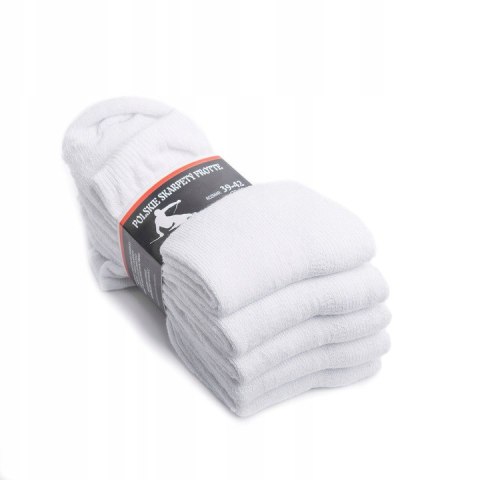 Skarpety frotte białe 5 par Skarpety frotte białe 5 par