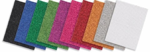 Tektura falista brokatowa A4, 10kol. mix TFB-1287 Tektura falista brokatowa A4, 10kol. mix TFB-1287
