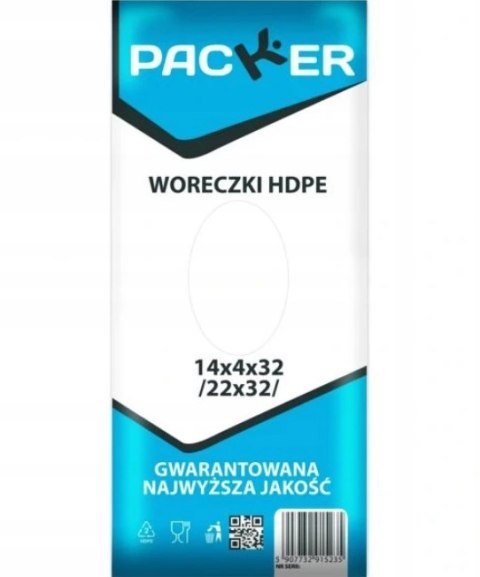 Woreczki torebki HDPE 22 x32 packer - 700 szt Woreczki torebki HDPE 22 x32 packer - 700 szt