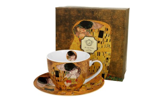 Filiżanka ze spodkiem 280ml THE KISS by Gustav Klimt Filiżanka ze spodkiem 280ml THE KISS by Gustav Klimt